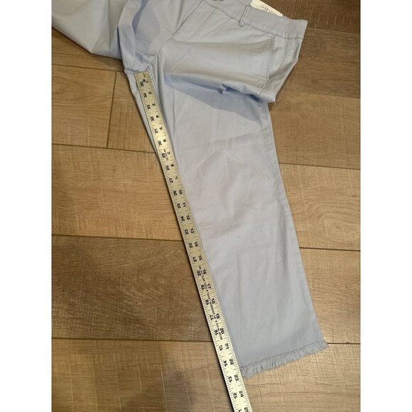 Loft Outlet Girlfriend Chino Petite Pants Size 12 Light Blue Womens Casual New - Picture 2 of 9